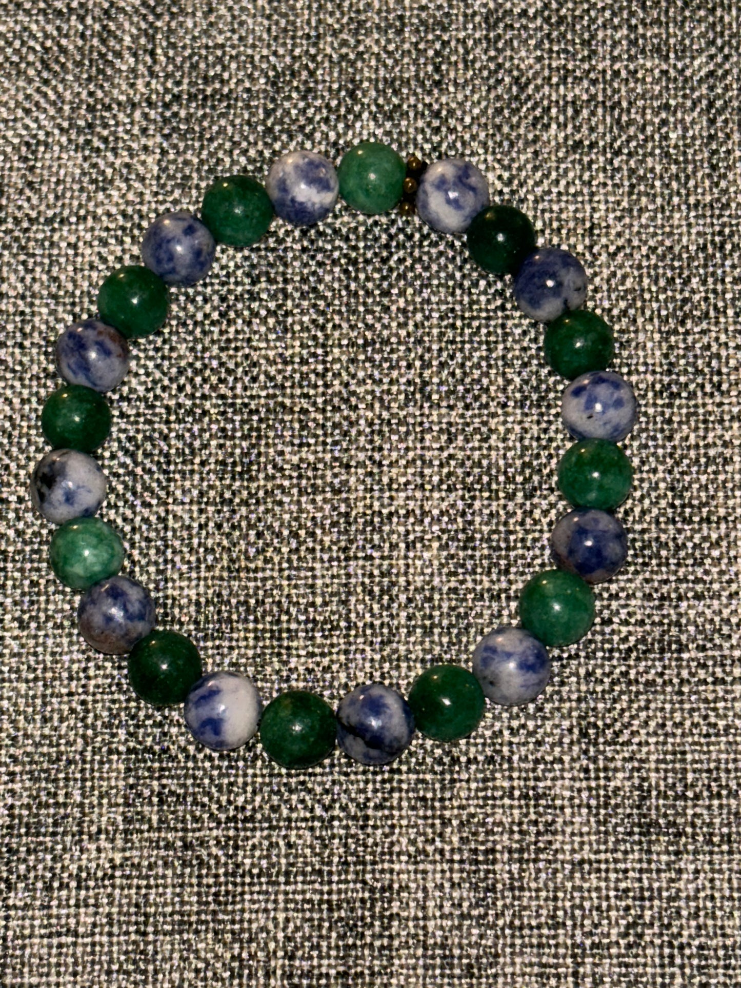GREEN AGATE/LAPIS LAZULI