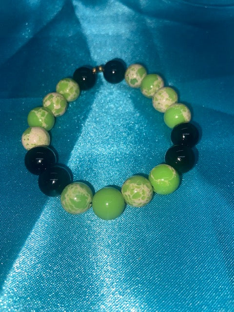 BLACK ONXY, GREEN JASPER