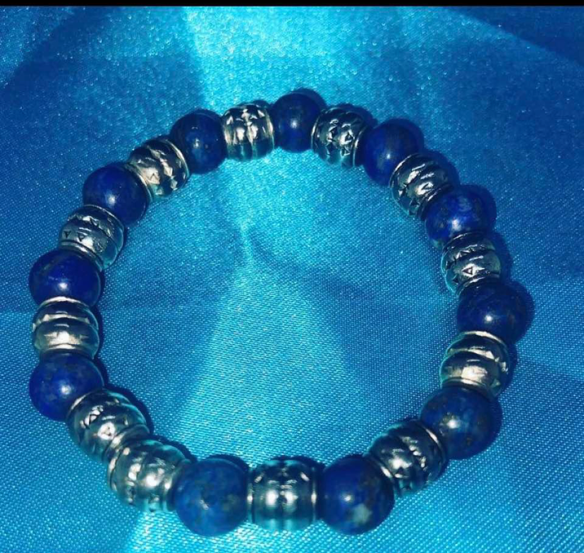 UNISEX BLUE AND SILVER