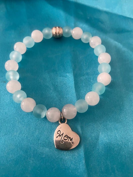 OCEAN BLUE WITH WHITE JADE