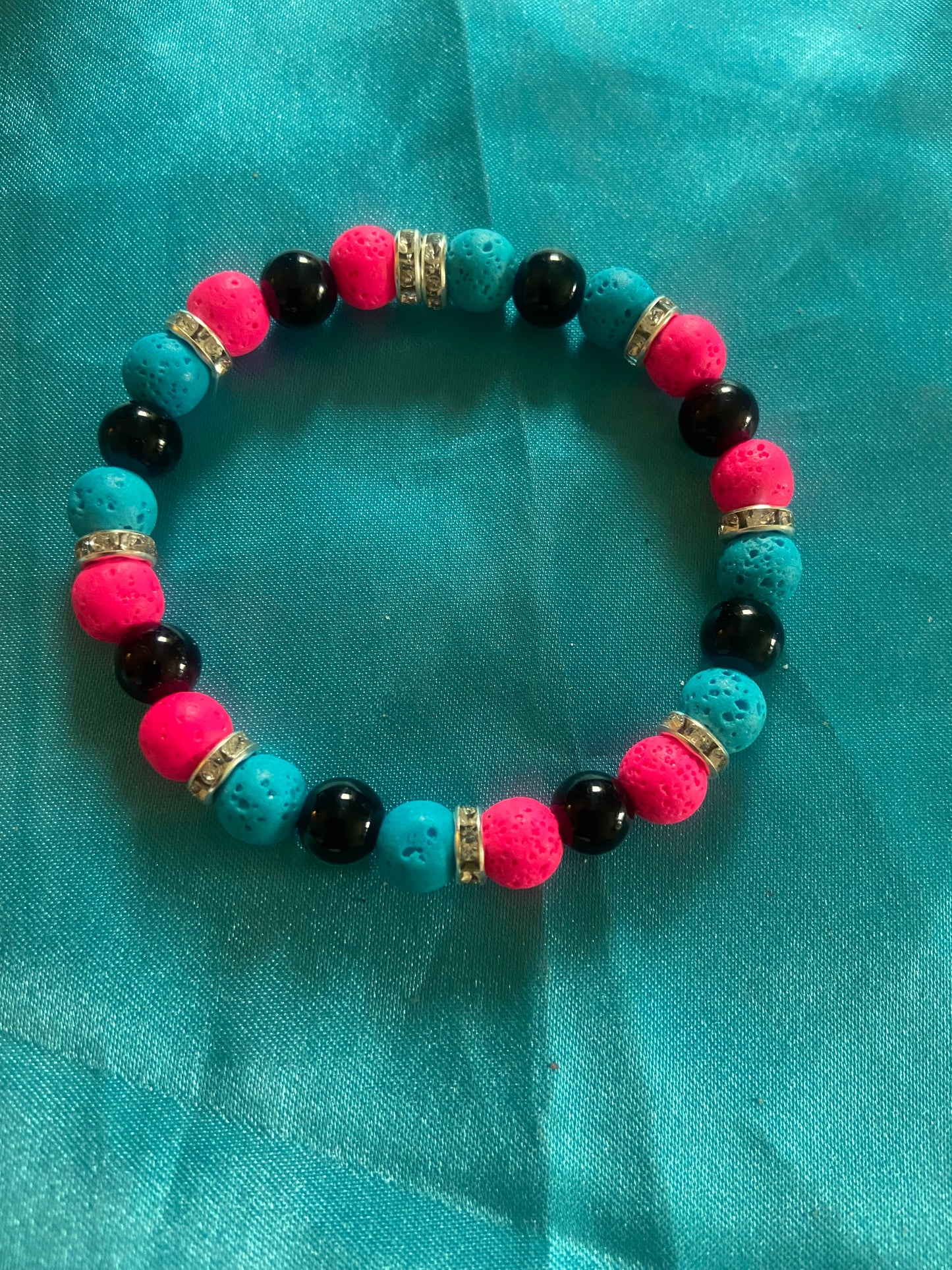 PINK AND BLUE LAVA WITH A HINT OF SILVER