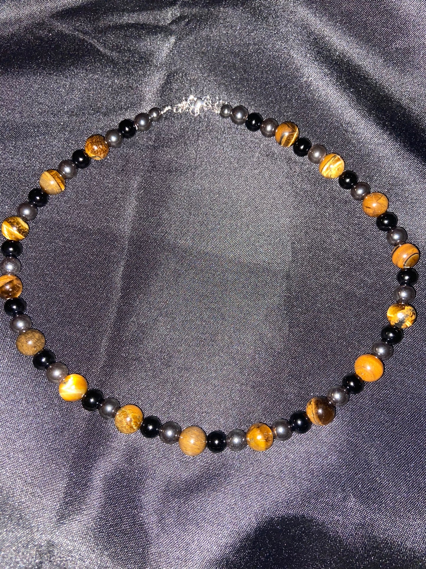 TIGER EYE NECKLACE(UNISEX)