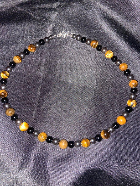 TIGER EYE NECKLACE(UNISEX)