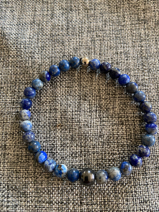 LAPIS LAZULI & HEMATITE (women's)