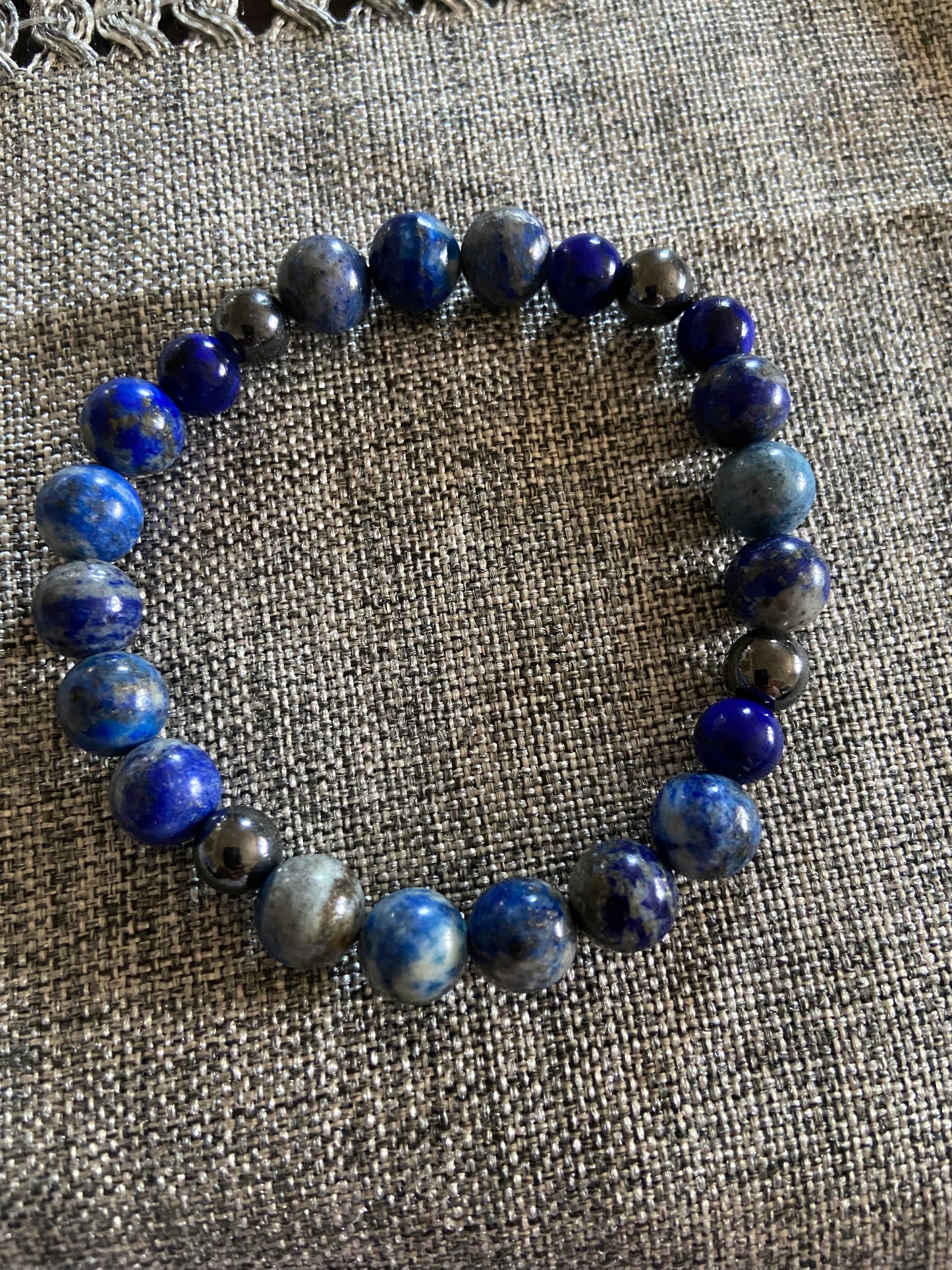 LAPIS LAZULI & HEMATITE (MEN)