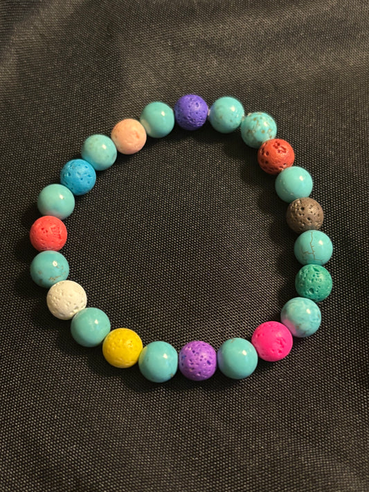 TURQUOISE ND LAVA STONE