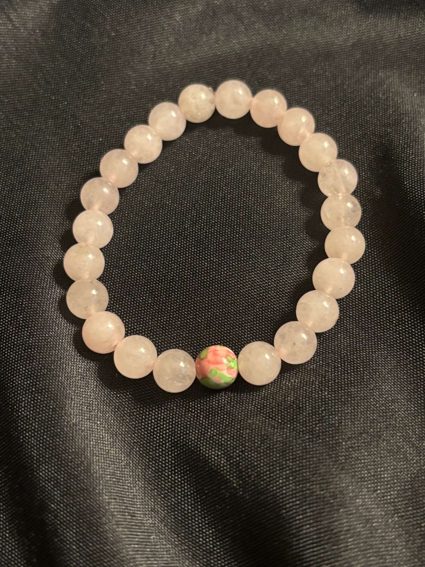ROSE QUARTZ WITH RAINSTONE