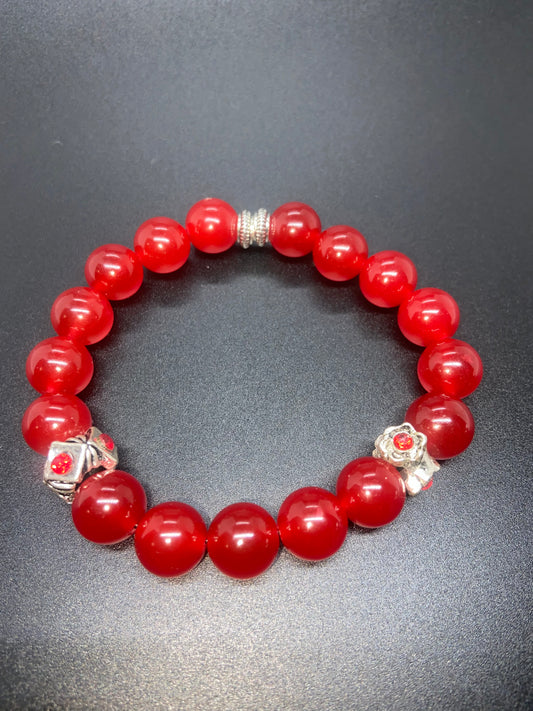 RED CHALCENDONY BEAD