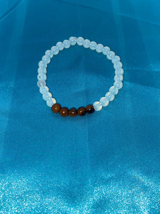 CLEAR AND TIGER EYE