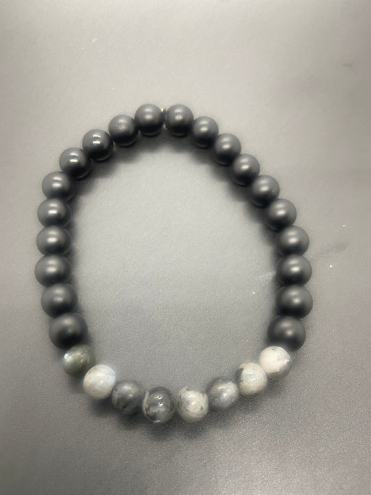 BLACK MATTE ONYX AND GREY