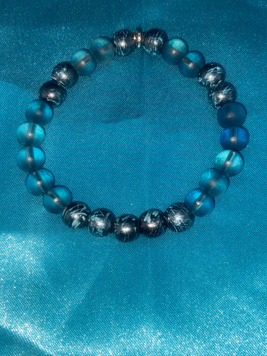 ICE BLUE AND METALLIC