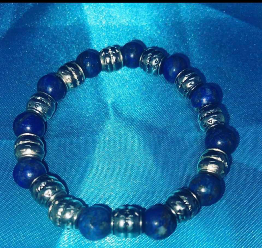 UNISEX BLUE  AND SILVER